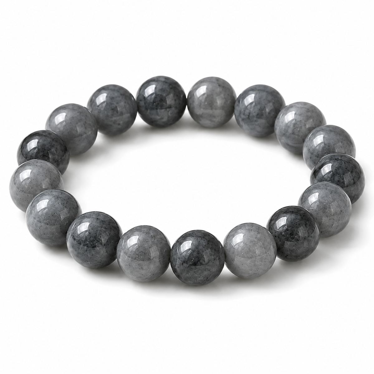 WuJi Jadeite Beaded Bracelet