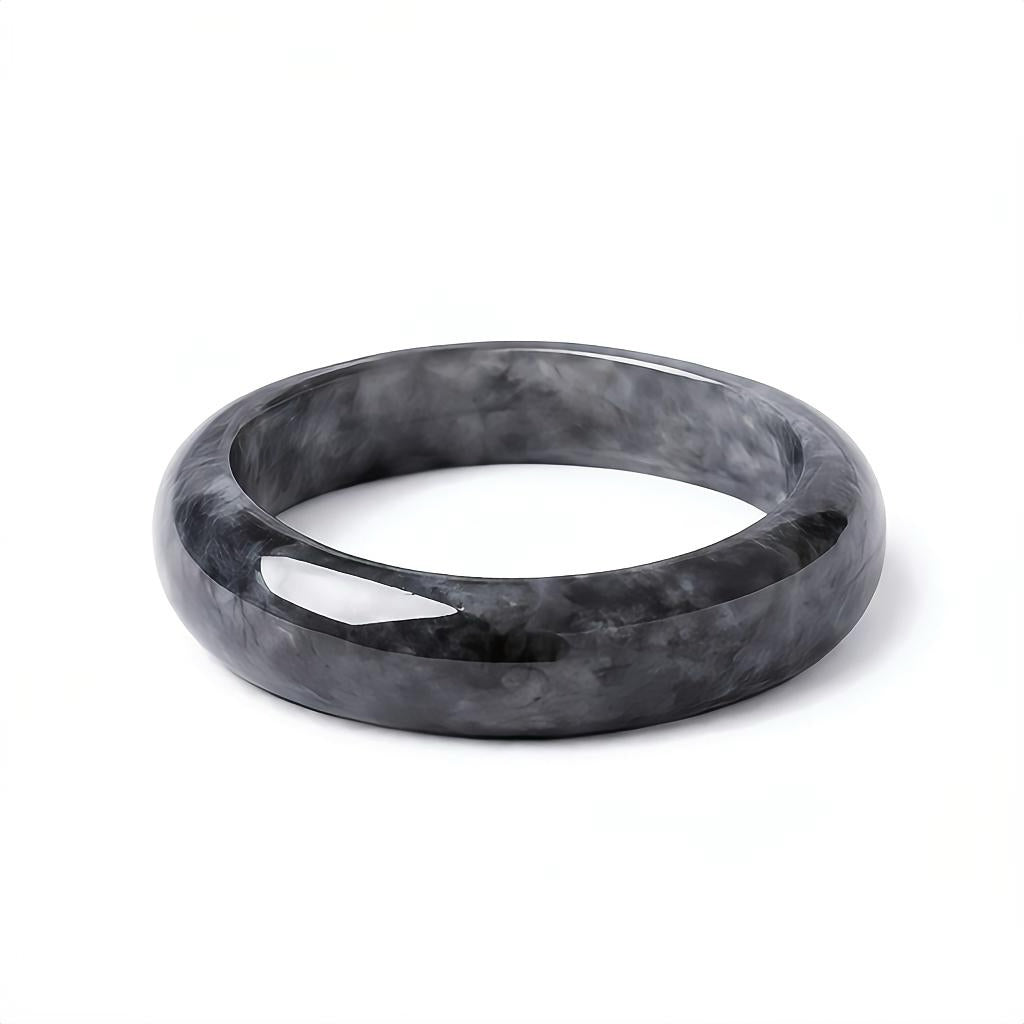 Black Jade Ring Round