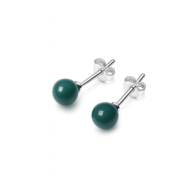 6mm Bluewater Jade Stud Earring