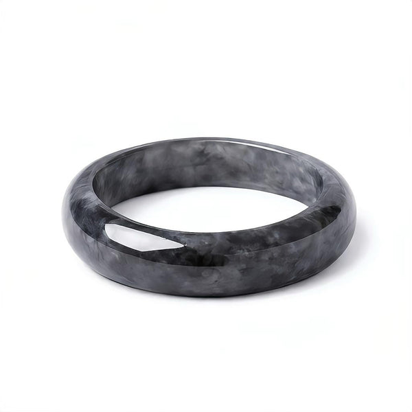 Black Jade Ring Round